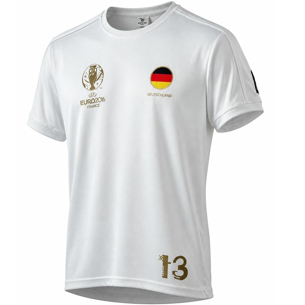 UEFA Euro 2016 Germany Soccer Jersey Mens XL Deutschland #13 White Graphic 2010s